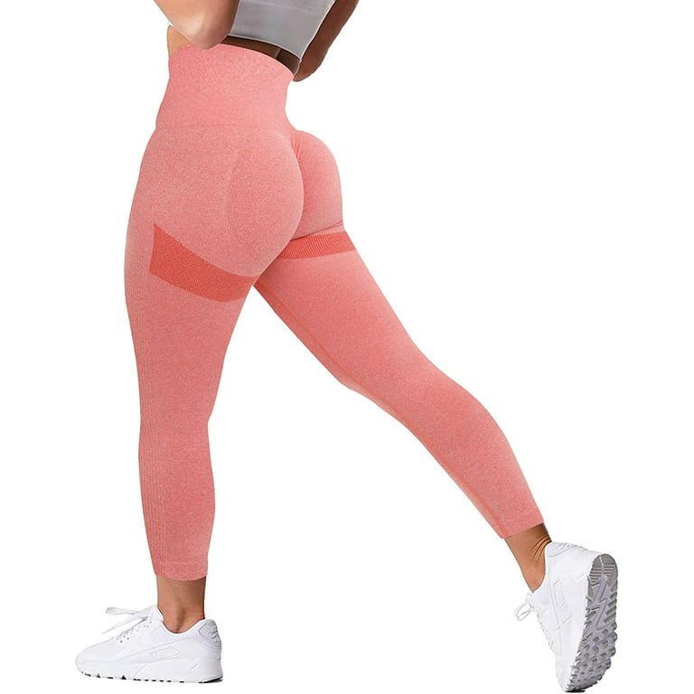 VOYJOY Women Scrunch Butt Lifting Seamless Yoga Leggings High