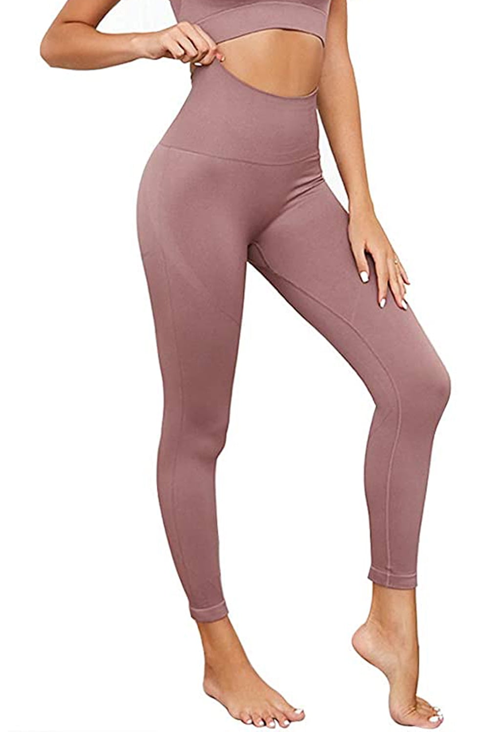 COMFREE Women Seamless High Waist Leggings Tummy Control Workout Yoga Pants  Gym Sport Compression Tights 