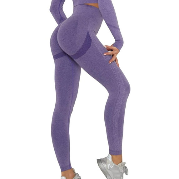 COMFREE Women Seamless Ruched Butt Lifting Leggings High Waist Yoga Pants Tummy Control Workout Gym Scrunch Booty Tights Sports Compression