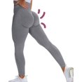 thumbnail image 1 of COMFREE Women Seamless Ruched Butt Lifting Leggings High Waist Yoga Pants Tummy Control Workout Gym Scrunch Booty Tights Sports Compression, 1 of 7