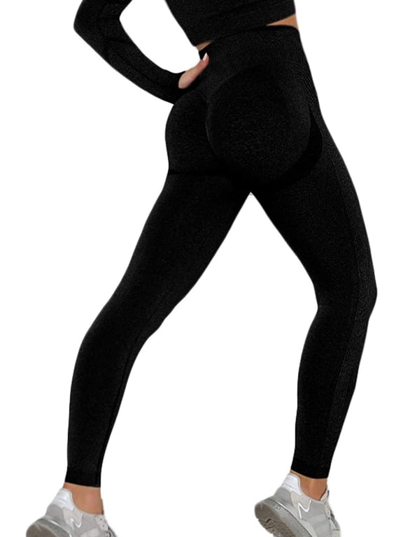 Women Seamless Ruched Butt Lifting Leggings High Waist Yoga Pants Tummy Control Workout Gym Scrunch Booty Tights Sports Compression