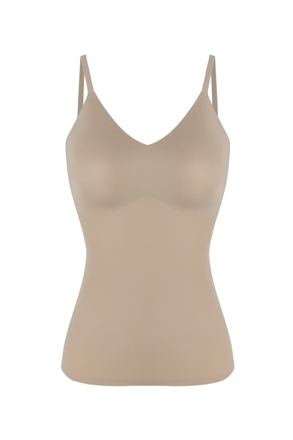 Compression Tank Tops for Women Tummy Control Shapewear Seamless Body Shaper Workout V-Neck Camisole Cami Tops