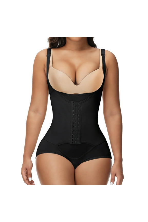 Women Waist Trainer Bodysuit Tummy Control Corset Full Body Shaper Cincher Tank Top with Adjustable Straps