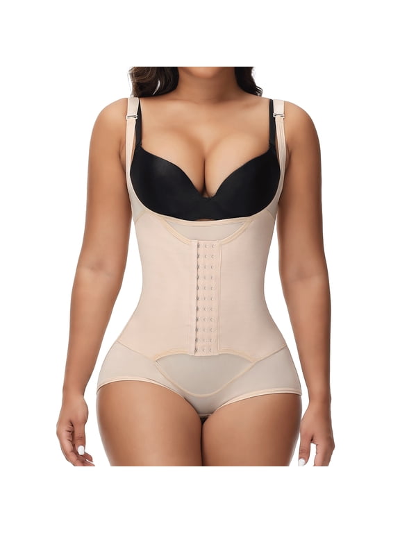 Women Waist Trainer Bodysuit Tummy Control Corset Full Body Shaper Cincher Tank Top with Adjustable Straps