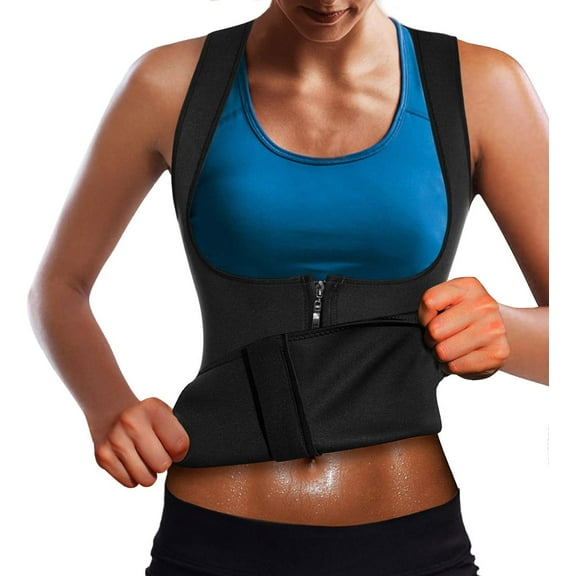 COMFREE Women Waist Trainer Cincher Corset Weight Loss Neoprene Sweat Sauna Suit Tank Top Body Shaper Vest Workout Compression Sport Girdle