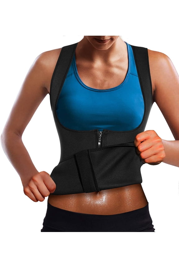 Women Waist Trainer Cincher Corset Weight Loss Neoprene Sweat Sauna Suit Tank Top Body Shaper Vest Workout Compression Sport Girdle