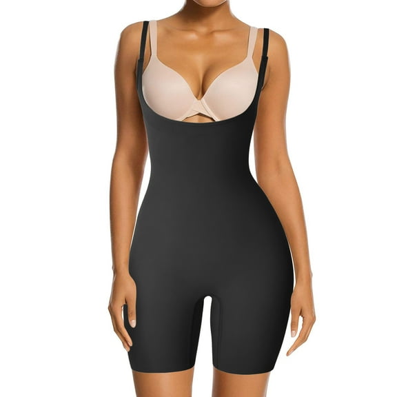 COMFREE Women Waist Trainer Corset Bodysuit Butt Lifter Tummy Control Shapewear Underwear Post Surgery Girdle Full Body Shaper Open Bust