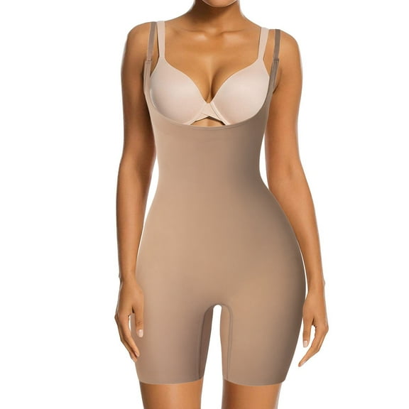 COMFREE Women Waist Trainer Corset Bodysuit Butt Lifter Tummy Control Shapewear Underwear Post Surgery Girdle Full Body Shaper Open Bust