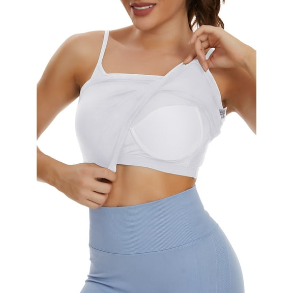 COMFREE Womens Camisoles Tops with Built in Padded Bra Basic Breathable Tank Top(S-3XL)