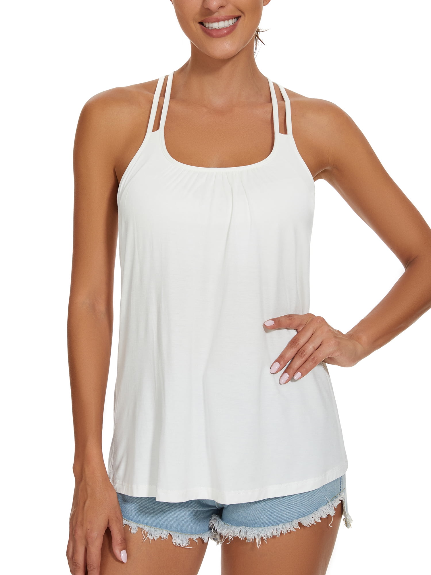 white flowy cami top