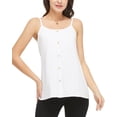 thumbnail image 1 of COMFREE Women's Camisole with Built in Bra Plus Size Tank Top Cami Flowy Casual Tops with Adjustable Strap (S-4XL), 1 of 6