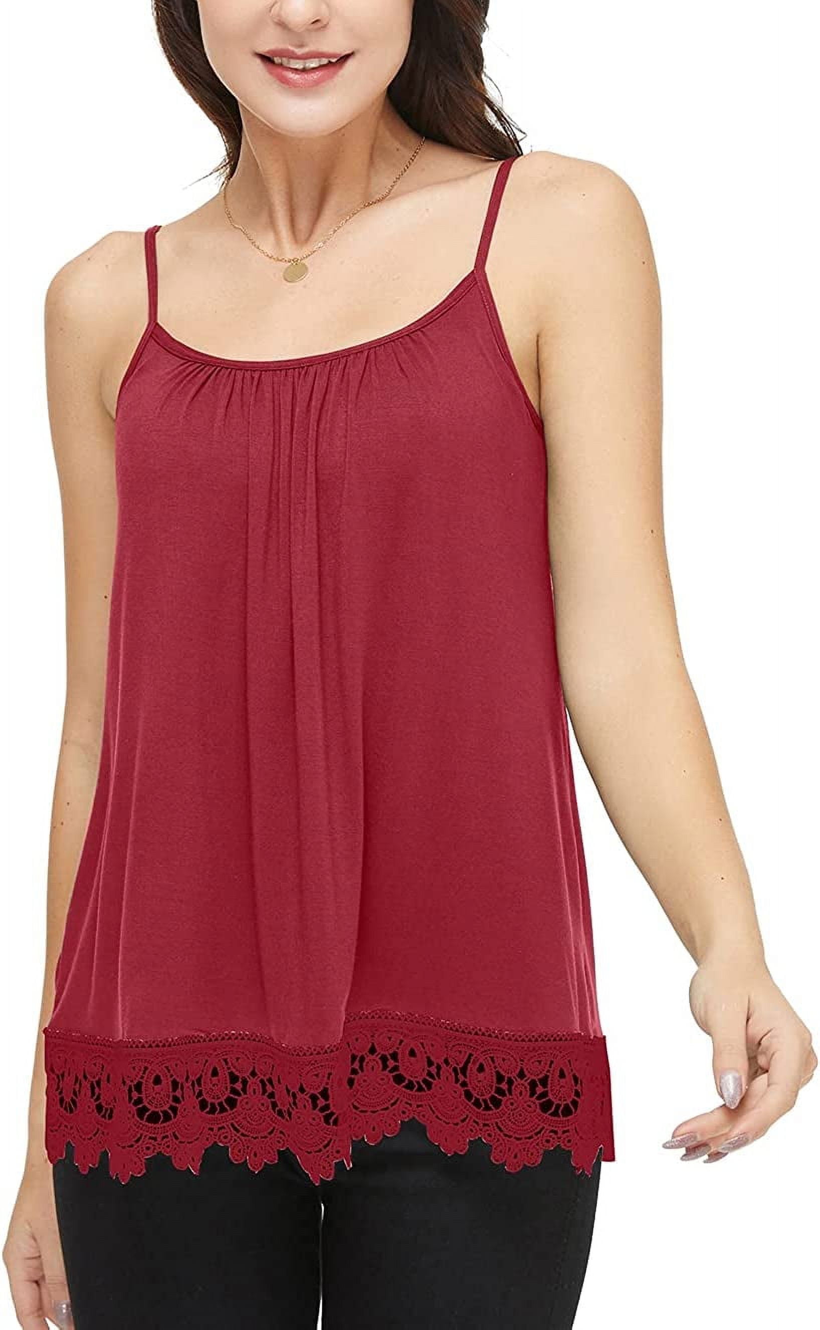COMFREE Women's Camisole with Built in Bra Tank Top Flowy Swing