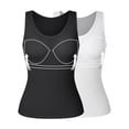 thumbnail image 1 of COMFREE Camisole with Built in Bra for Women Plus Size Tank Tops Wide Strap Tops(S-3XL), 1 of 6