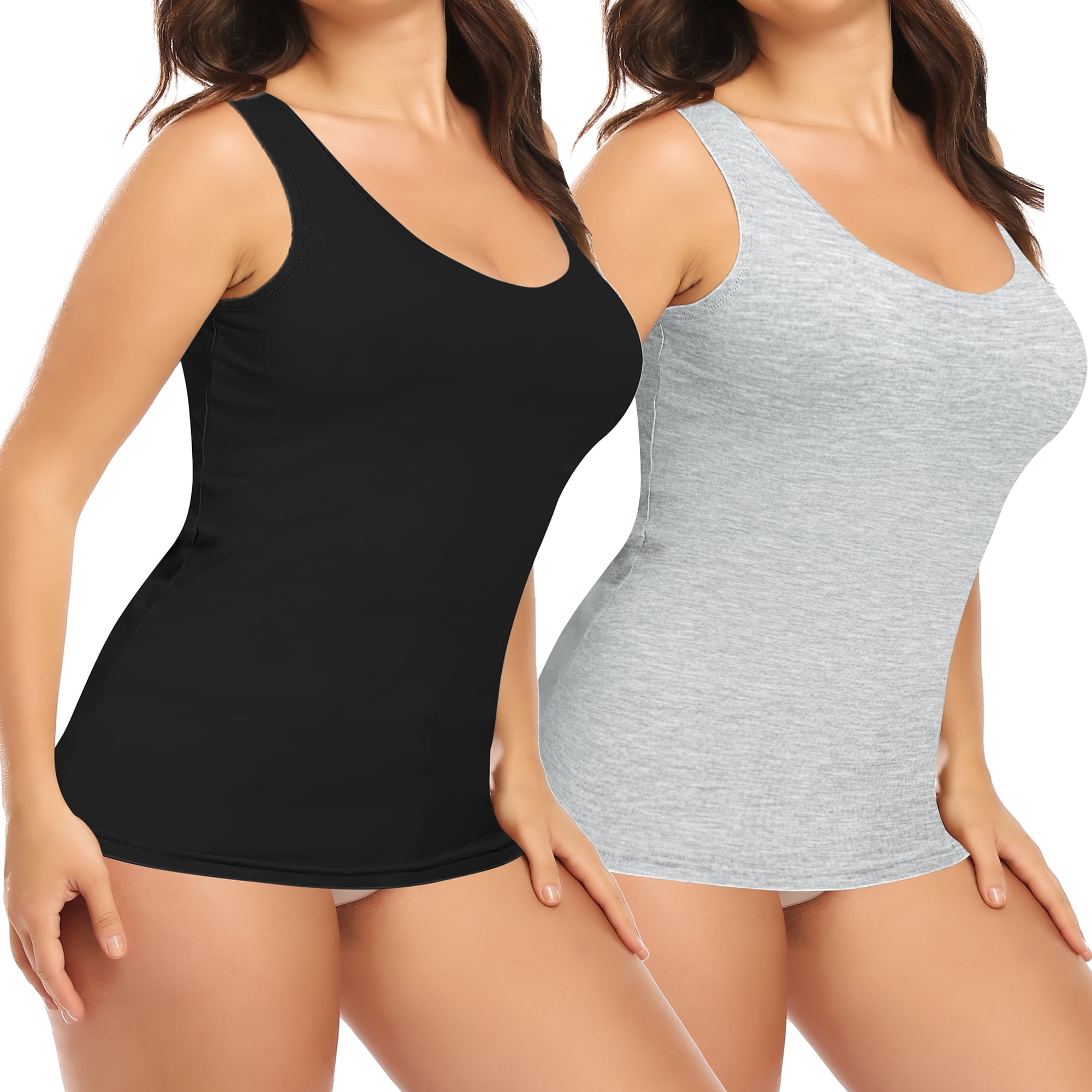 MNBCCXC Slim Fitted Tops For Women Womens Camisole Tank Tops