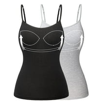 COMFREE Women's Camisole with Built in Bra Plus Size Tank Top Cami ...