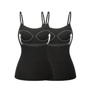 Women Cami Camisole With Built in Bra Push Up Padded Vest Layer