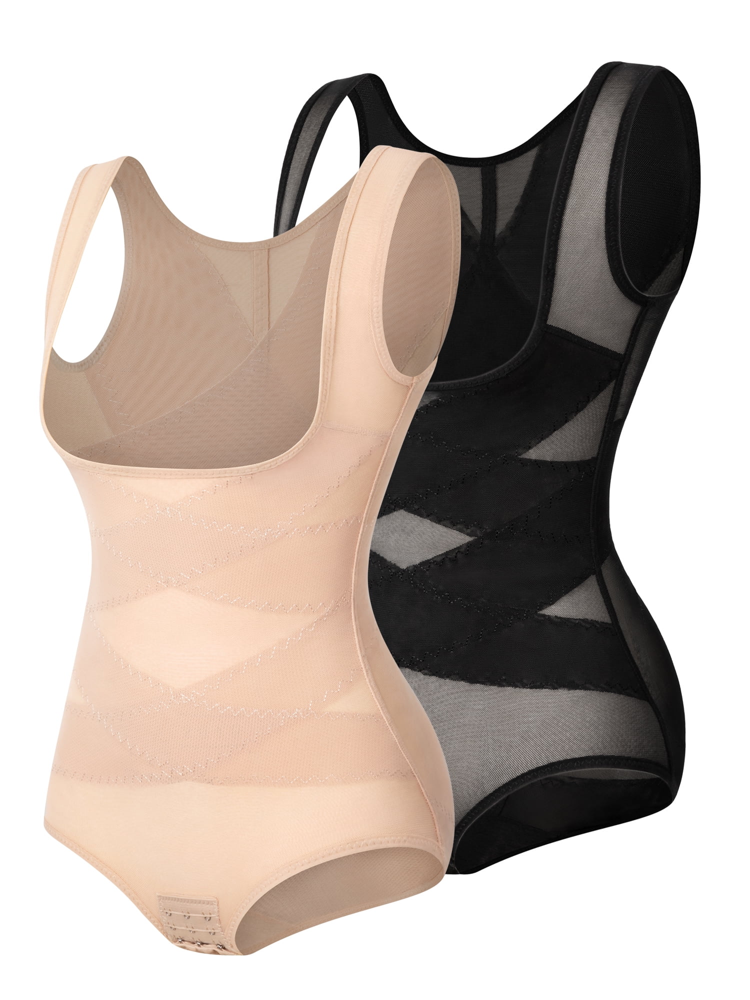 COMFREE Women's Waist Trainer Bodysuit Full Body Shaper Tummy Control Faja  Compression Slim Corset Shapewear Girdles