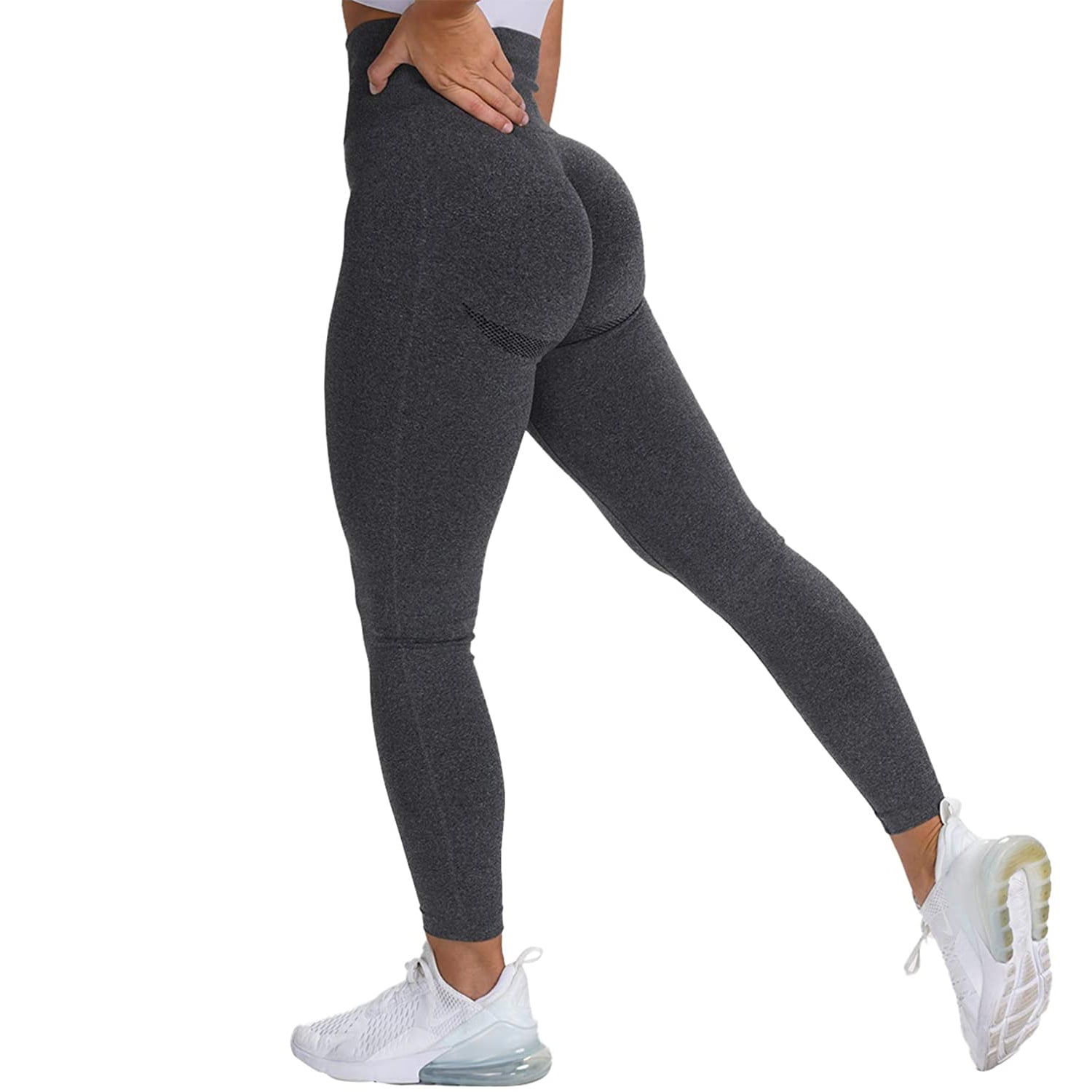 Ashowlaco 2 PC Butt Shaping Leggings Women Ribbed Seamless Leggings High  Waisted Ruched Booty Butt Leggings Soft Yoga Pants Red at  Women's  Clothing store