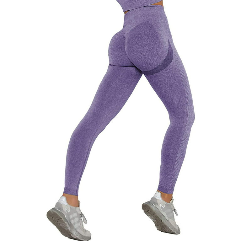 COMFREE Womens High Waist Seamless Leggings Workout Yoga Stretch Pants Butt  Lift Tummy Control Tights 