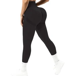 Yskkt Women's fashion high-waisted yoga pants sexy butt lift roll leggings  bow running tights 