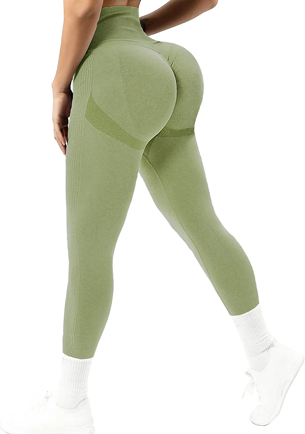COMFREE 2 Pack High Waist Yoga Pants with Pockets for Women Tummy