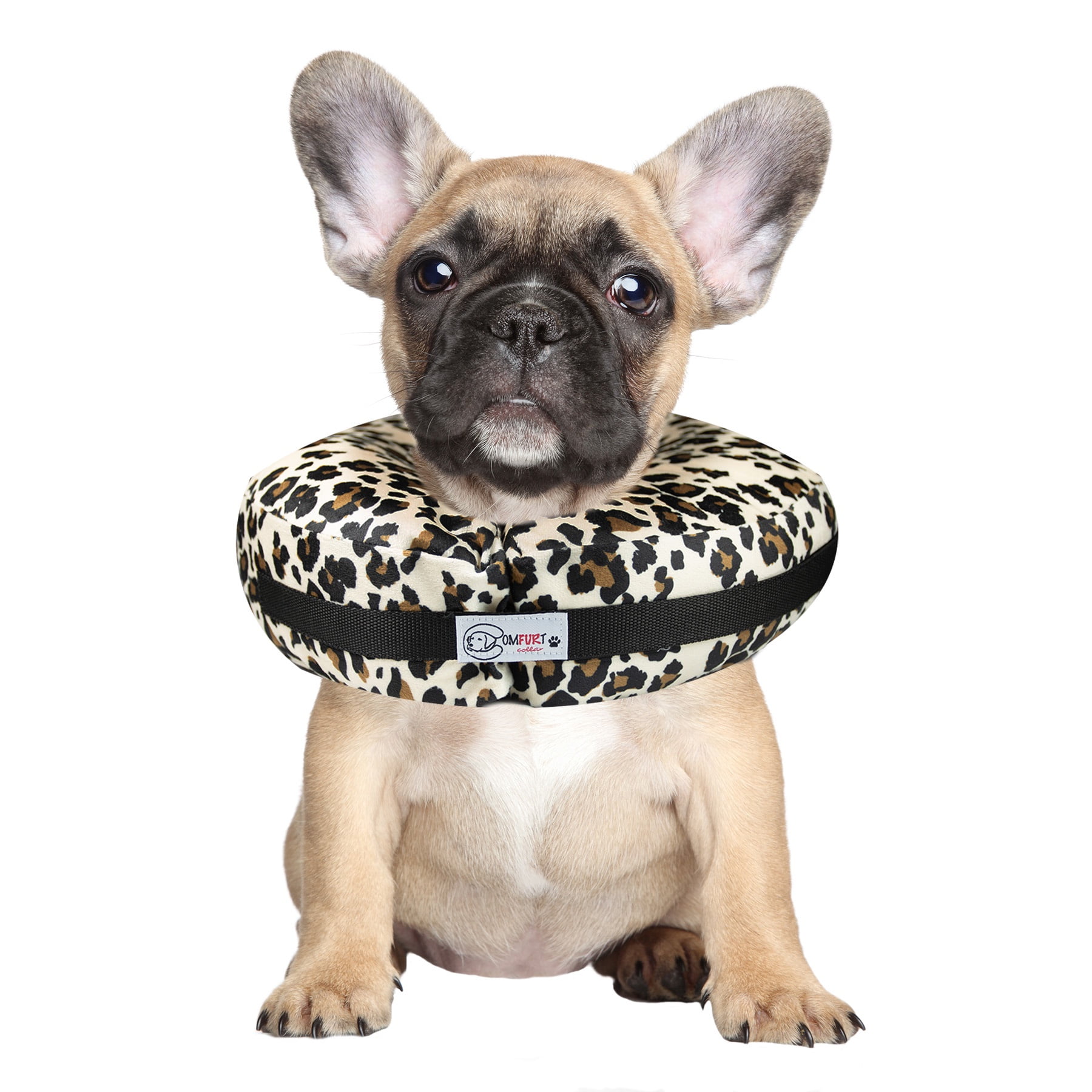 Comfurt Collar 109922 Dog & Cat Recovery Collar, Cheetah - Small