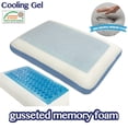 thumbnail image 1 of COMFYT Memory Foam Pillow Gel Pillow Cooling Pillow Memory Foam Pillow Cervical Pillow Performance-Knit Cover with Cool Pass Bamboo Fabric, 1 of 13