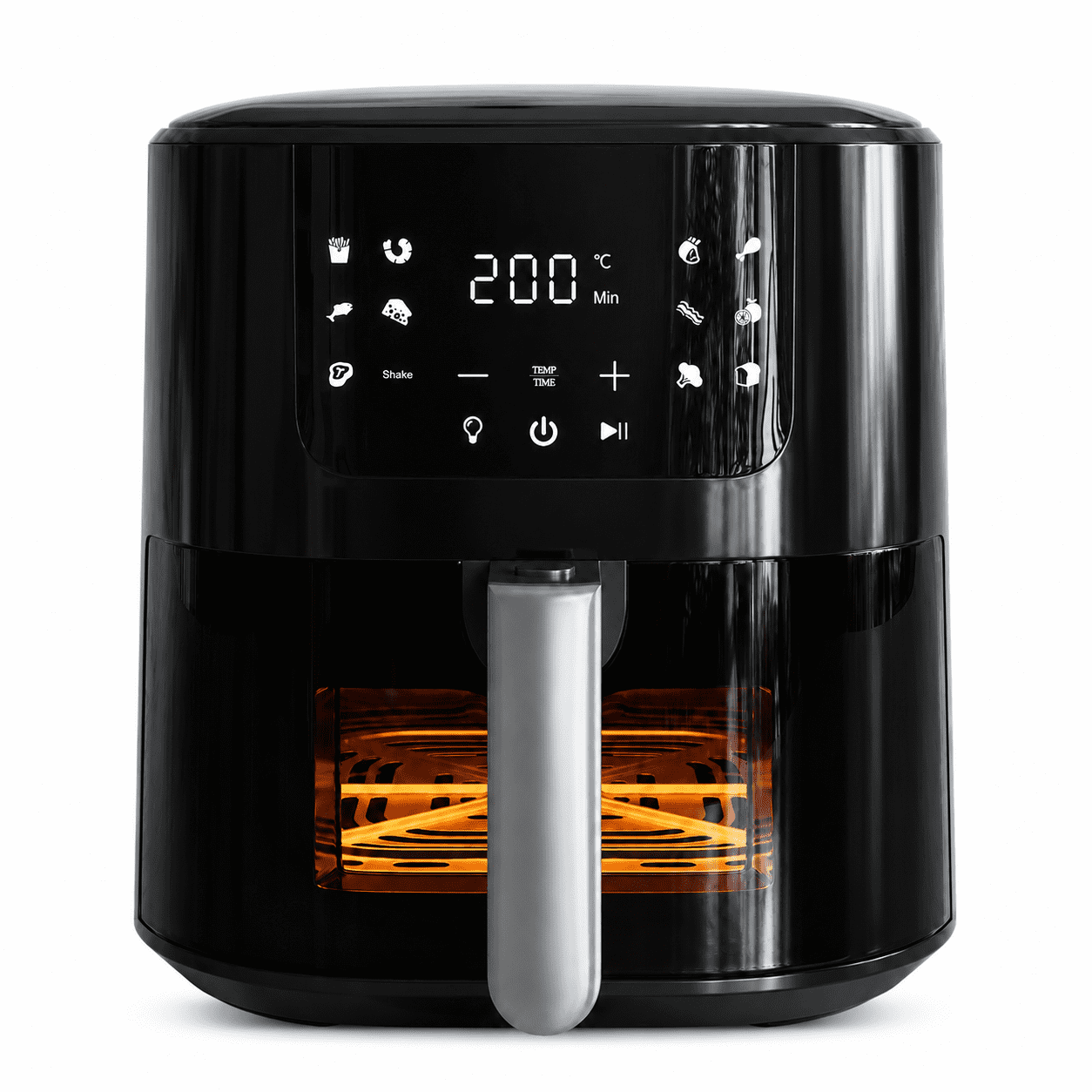 COMHOMA 5.5 QT Air Fryer, 8-in-1 Digital Countertop Air Fryer with Touchscreen, 360° Hot Air Circulation, Shake Reminder, Nonstick Dishwasher-Safe Basket
