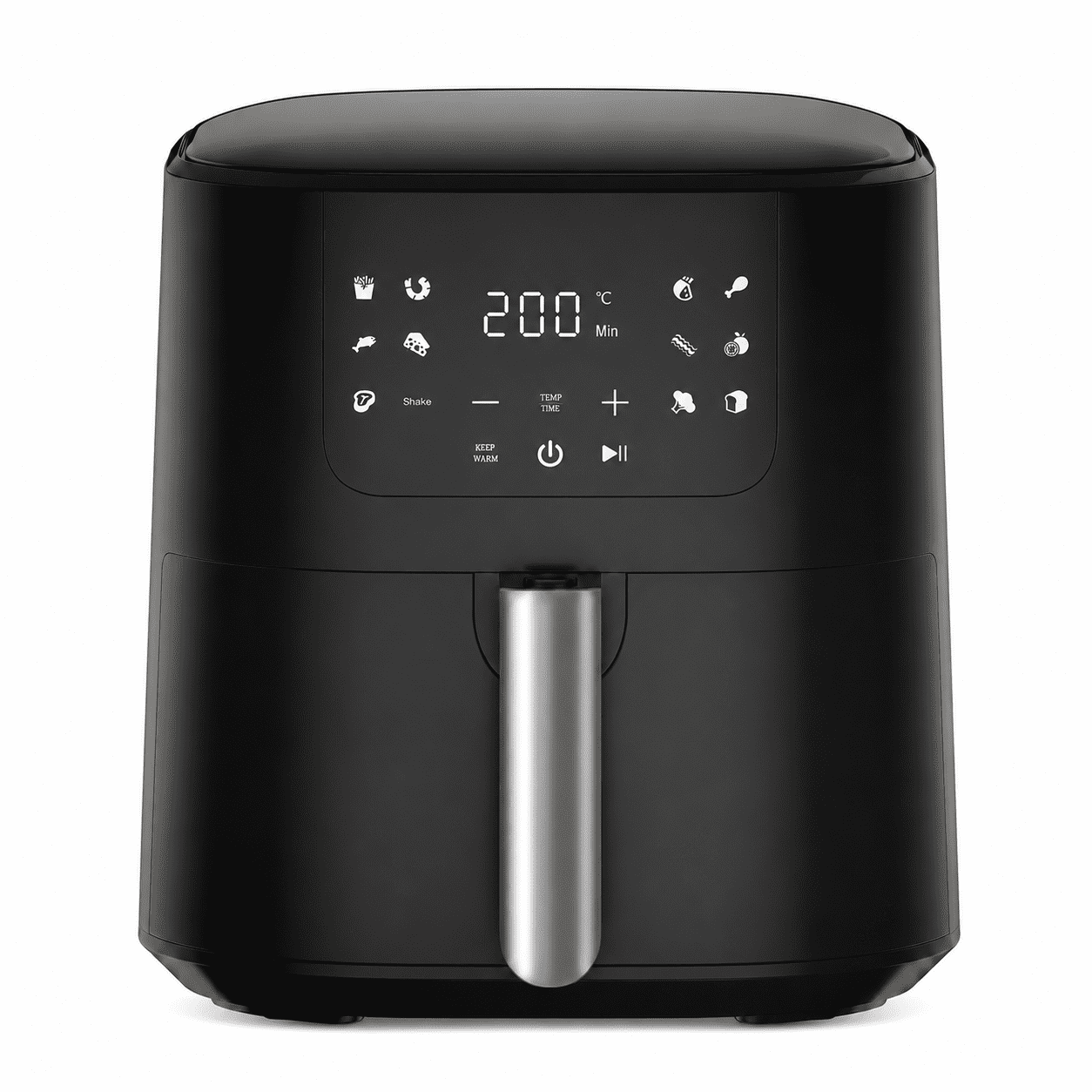 COMHOMA 5.5 QT Air Fryer, 8-in-1 Digital Countertop Air Fryer with Touchscreen, 360° Hot Air Circulation, Shake Reminder, Nonstick Dishwasher-Safe Basket