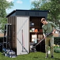 thumbnail image 1 of CLOUDREST PRO Metal Shed 5 x 3 ft. Outdoor Storage Shed with Lockable Door and Air Vent Metal Garden Shed,Gray, 1 of 9