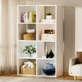 thumbnail image 1 of COMHOMA 8 Wood Cube Storage Organizer with Open Back and Removable Back Panels, 11In White Cube Storage Bookshelf, Cubicle Shelf Bookcase for Home Office Bedroom Living Room, Vertical or Horizontal, 1 of 18