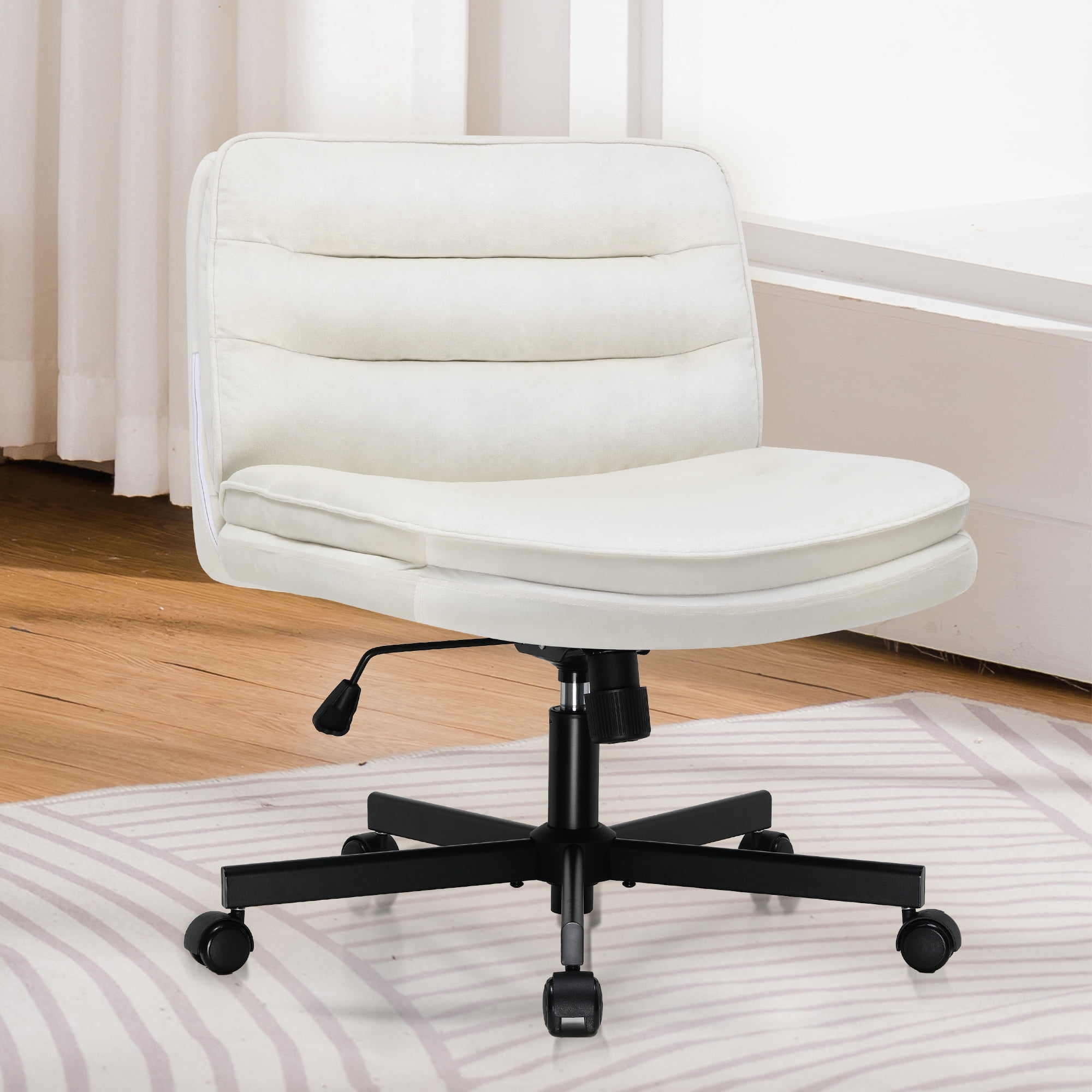 Criss Cross White Task Chair With Wheels Criss Cross Office Chair