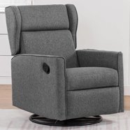 Angel Line Rebecca Upholstered Swivel Gliding Recliner, Beige - Walmart.com