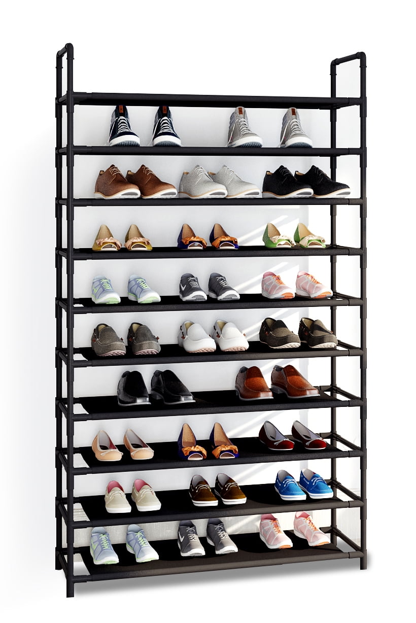 Organizador amazing shoe rack metálico de 10 niveles para zapatos