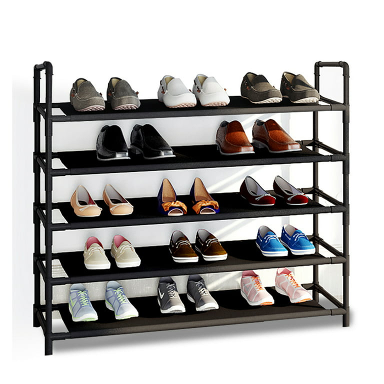 https://i5.walmartimages.com/seo/COMHOMA-Shoe-Rack-5-Tiers-Large-Organizer-for-25-Pairs-Adjustable-Fabric-Shoe-Storage-Cabinet-Black_b0399377-275f-4311-9c91-9e4a2f2d458f.0e2c6286d3643315c0e6568c4a414fbb.jpeg?odnHeight=768&odnWidth=768&odnBg=FFFFFF