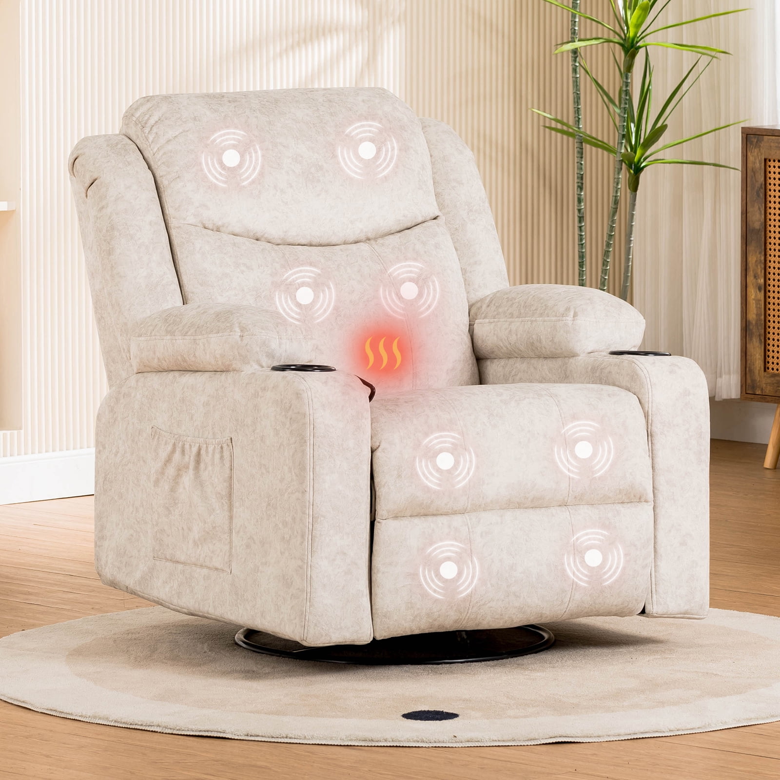 Cream rocker recliner shop