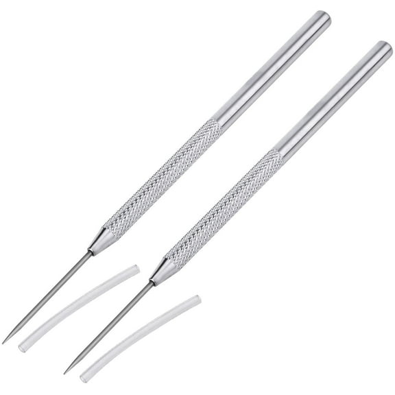 COMIART 2pcs Clay Modeling Sculpture Playdough Pro Needle Detail Tools