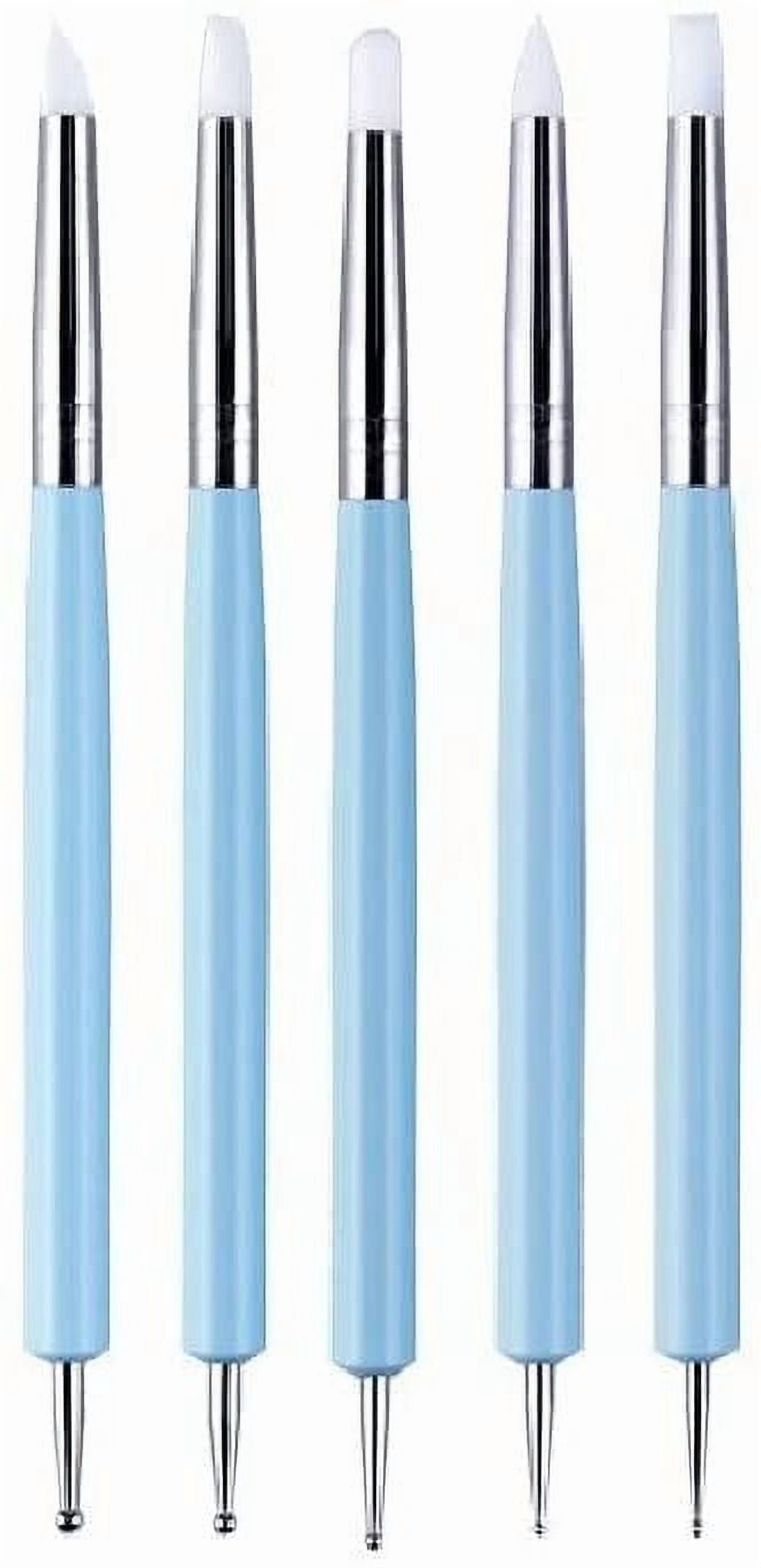 COMIART CREATE COLOR LIFE Portable Silicone 5-Piece Nail Art Pen Set ...