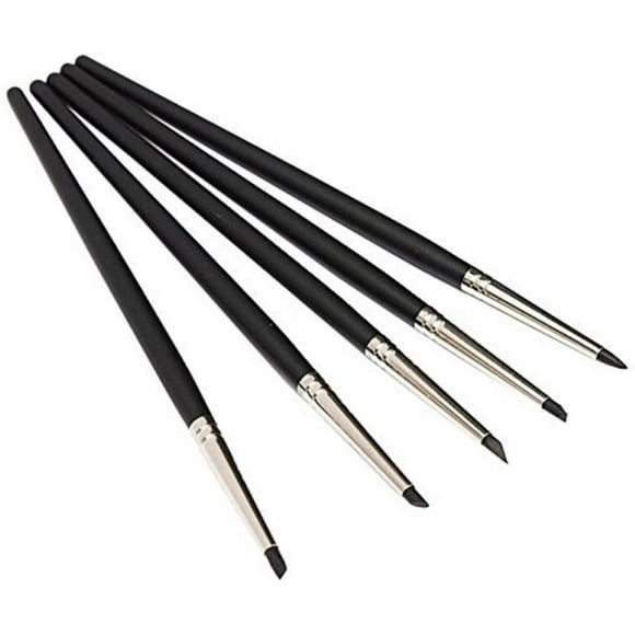 COMIART Clay Sculpture Tools Silicon Color Shapers Painting Brushes Size 6