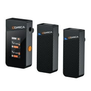COMICA Vimo C2 Wireless Microphone System with 1 Receiver & 2 Microphones Superior Sound Quality, 200M Transmission