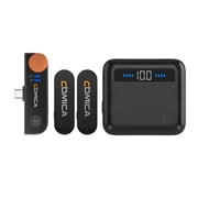 COMICA Vimo S-UC Wireless Microphone System, 1 Receiver & 2 Microphones, Android Phones, Live Streaming, Interview, Vlog