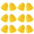 thumbnail image 1 of ABCISI 12 PCS Pom Poms Cheerleading Sports Spirited Plastic Cheer Pompoms with Handles for Kids Adults Team Party Dance Cheering (Soft Plastic- Yellow), 1 of 14