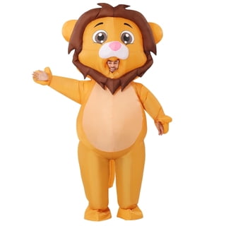 COMIN 72 inch Inflatable Lion Costume for Adults Full Body Men Women Inflatable Costumes Adult Lion Costume for Halloween Party Cosplay