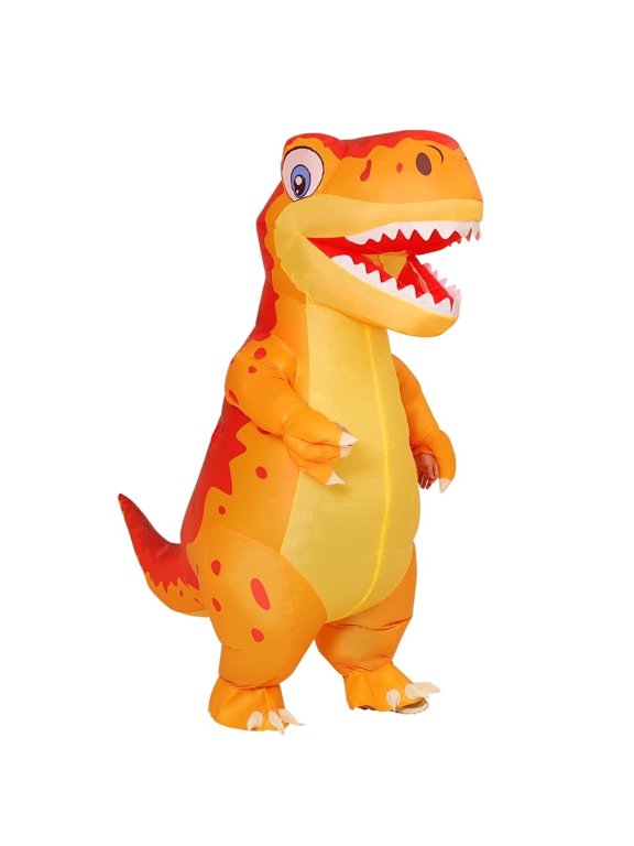 COMIN Adult Inflatable Dinosaur Costume T Rex Blow up Costume Full Body Men Women Blow Up Dino Suit for Halloween Party