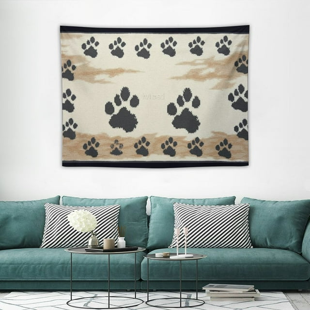 COMIO 10209 Paws Tapestry Dog NonSkid Machine Washable Placemat for