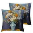 thumbnail image 1 of COMIO 2-Piece Short Plush Pillowcase Set, Printed on Both Sides, Vase with Lilac Design White, 1 of 6