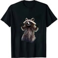 thumbnail image 1 of COMIO 3 Racoon Moon Howling Raccoon Head Funny For Men, Women, Kid T-Shirt, 1 of 3