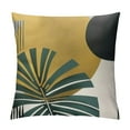 thumbnail image 1 of COMIO Abstract Boho Pillow Covers Mid Century Modern Pillow Covers Minimalist Geometric Green Leaves Throw Pillow Covers Home Decor for Sofa Bed Couch, 1 of 5