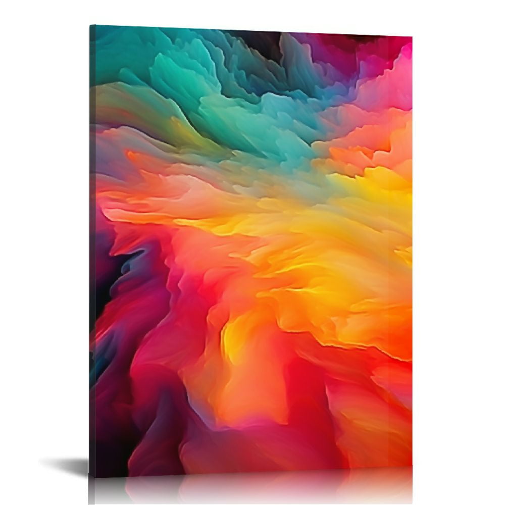 COMIO Abstract Colorful Cloud Canvas Wall Art Modern Pictures Prints