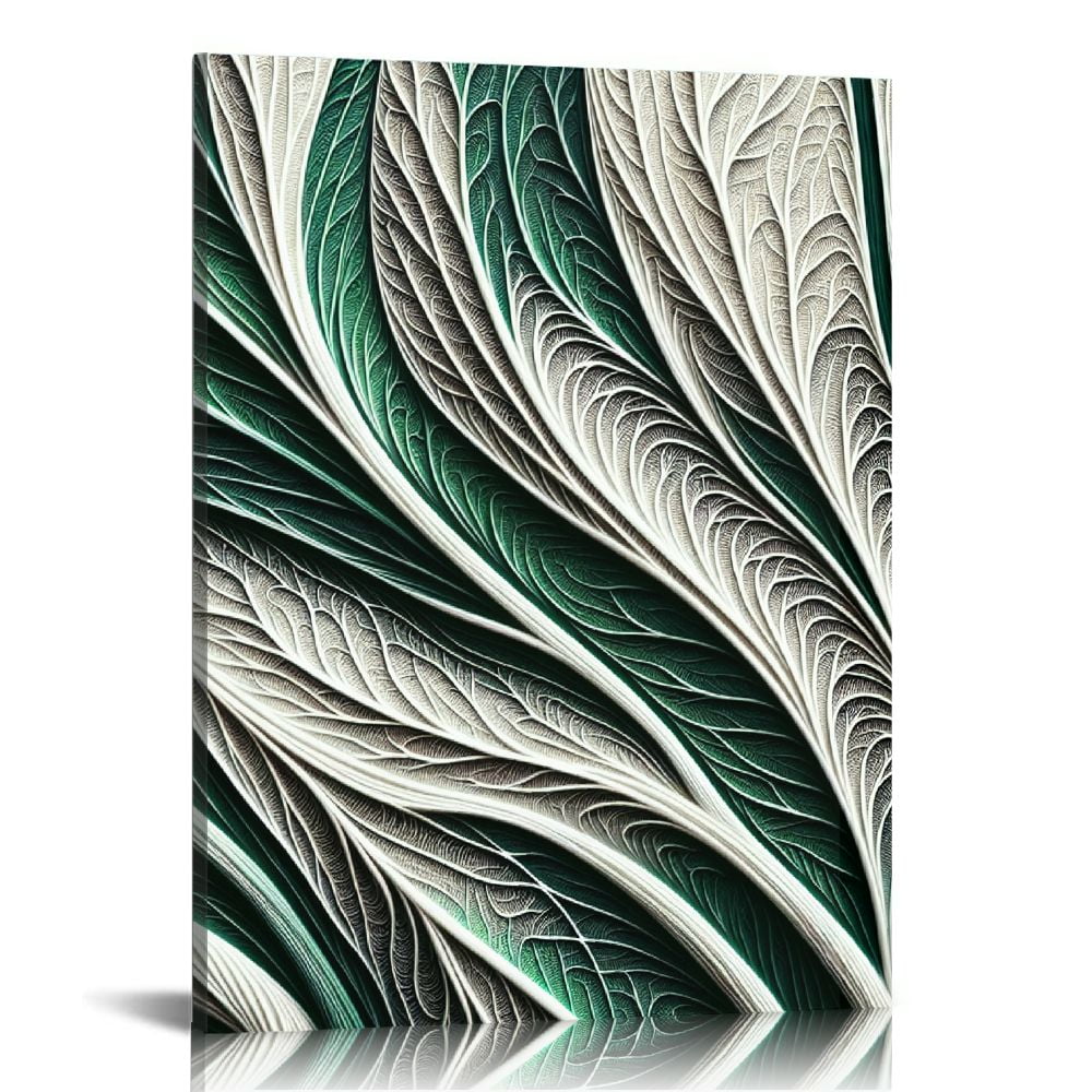 Photo inspiration: Visual Reference: Comio Abstract Green Wall Art Mid Century Texture Wall Decor